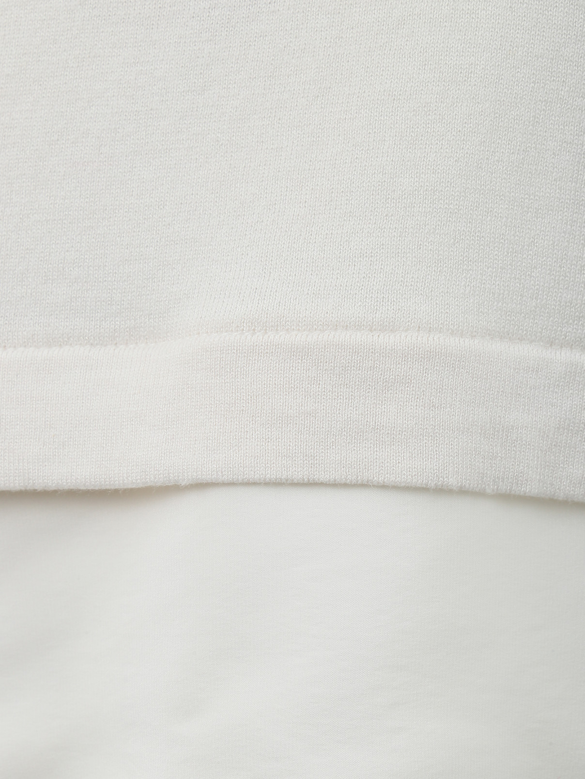 Джемпер из шелка и хлопка Marina Rinaldi  –  Деталь  – Цвет:  Белый