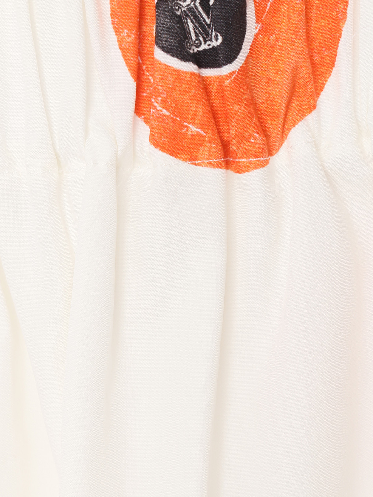 Блуза из хлопка с узором Max Mara  –  Деталь  – Цвет:  Бежевый