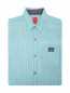 Рубашка из хлопка и льна с узором полоска S.Oliver  –  Общий вид