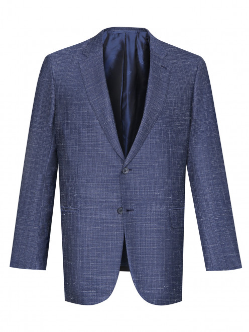 Пиджак из шерсти, шелка и льна Brioni - Общий вид