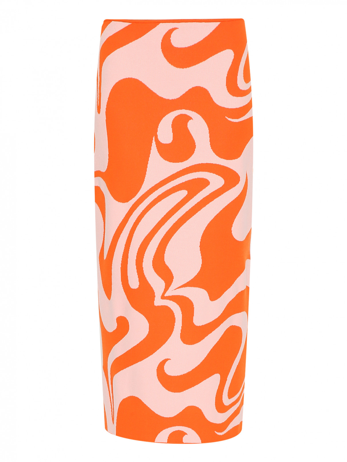 Трикотажная юбка с узором Sportmax  –  Общий вид  – Цвет:  Узор