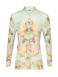 Блуза из шелка с узором Alberta Ferretti  –  Общий вид