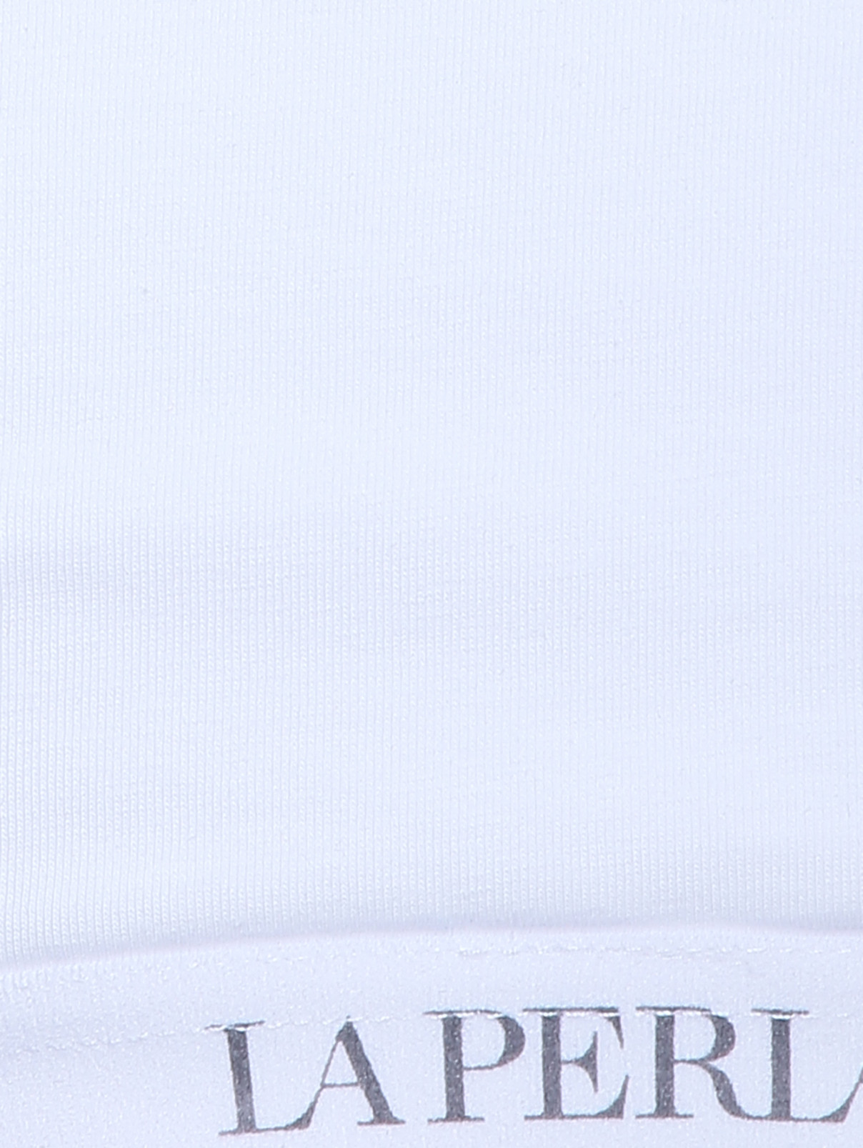 Трикотажный топ с паролоновой вставкой La Perla  –  Деталь1  – Цвет:  Белый