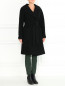 Пальто из шерсти и шелка с поясом Aquilano Rimondi  –  Модель Общий вид
