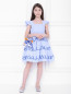 Платье с пышной юбкой и аппликацией MiMiSol  –  МодельОбщийВид