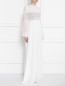 Платье-макси из шелка с вставкой из кружева Veronique Branquinho  –  Модель Общий вид