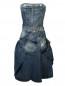 Платье из потертого денима Alessandra Chamonix  –  Общий вид