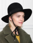 Шляпа фетровая с шнурком Borsalino  –  МодельОбщийВид