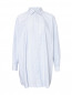 Рубашка свободного кроя из хлопка в полоску Maison Margiela  –  Общий вид