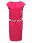 Платье из хлопка с поясом Moschino Cheap&Chic  –  Общий вид