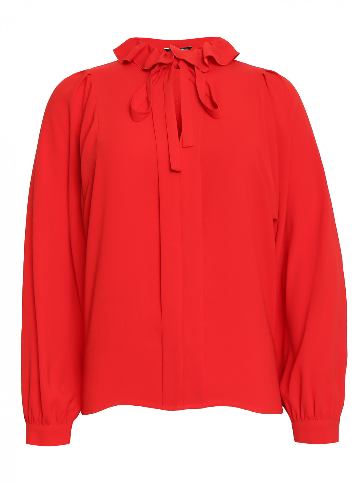 Блуза свободного кроя Tara Jarmon  –  Общий вид  – Цвет:  Красный