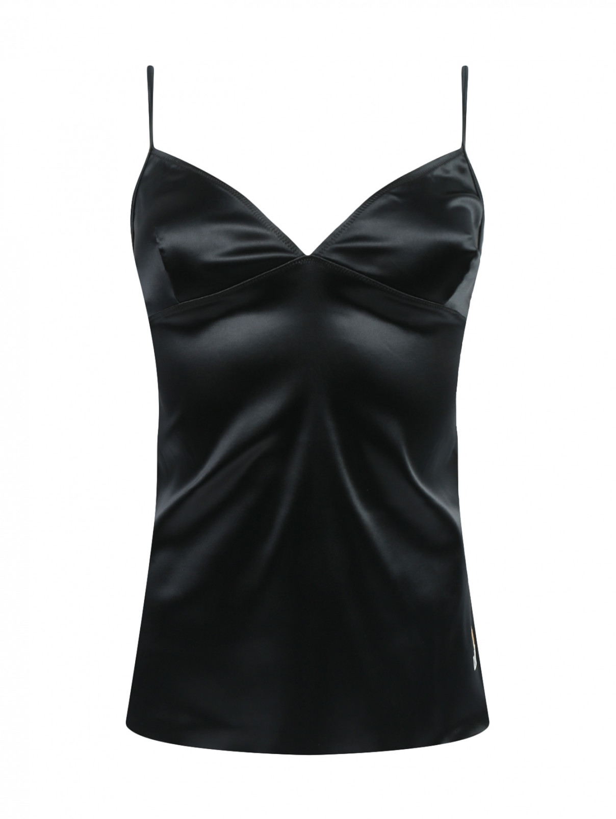 Комбинация на бретелях Moschino Underwear  –  Общий вид  – Цвет:  Черный