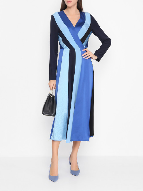 Платье на запах из шелка DVF - МодельОбщийВид