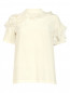 Блуза из шелка с декоративной отделкой Rossella Jardini  –  Общий вид