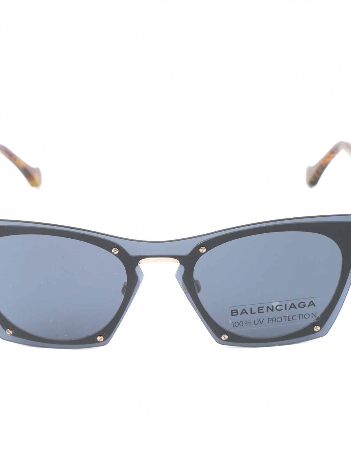 Солнцезащитные очки в оправе из пластика и металла Balenciaga  –  Деталь1  – Цвет:  Синий