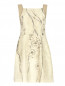 Платье из шелка с цветочным узором Alberta Ferretti  –  Общий вид