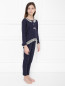 Трикотажная пижама с кружевом Giottino  –  МодельОбщийВид1