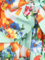 Платье из хлопка с баской и цветочным узором Moschino Couture  –  Деталь