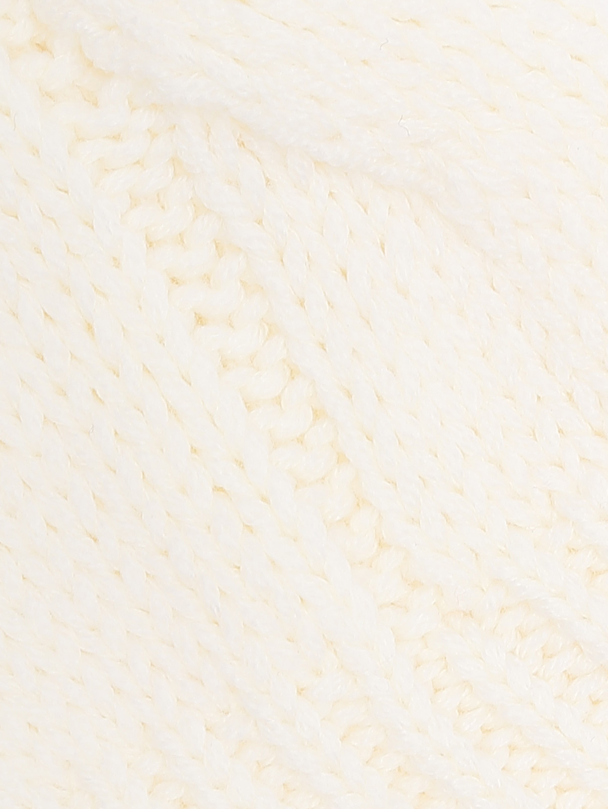 Однотонный свитер из шерсти Ermanno Firenze  –  Деталь  – Цвет:  Белый