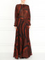 Платье-макси из шелка с узором Jean Paul Gaultier  –  Модель Общий вид