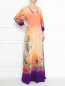 Платье-макси из шелка с цветочным узором Etro  –  МодельОбщийВид
