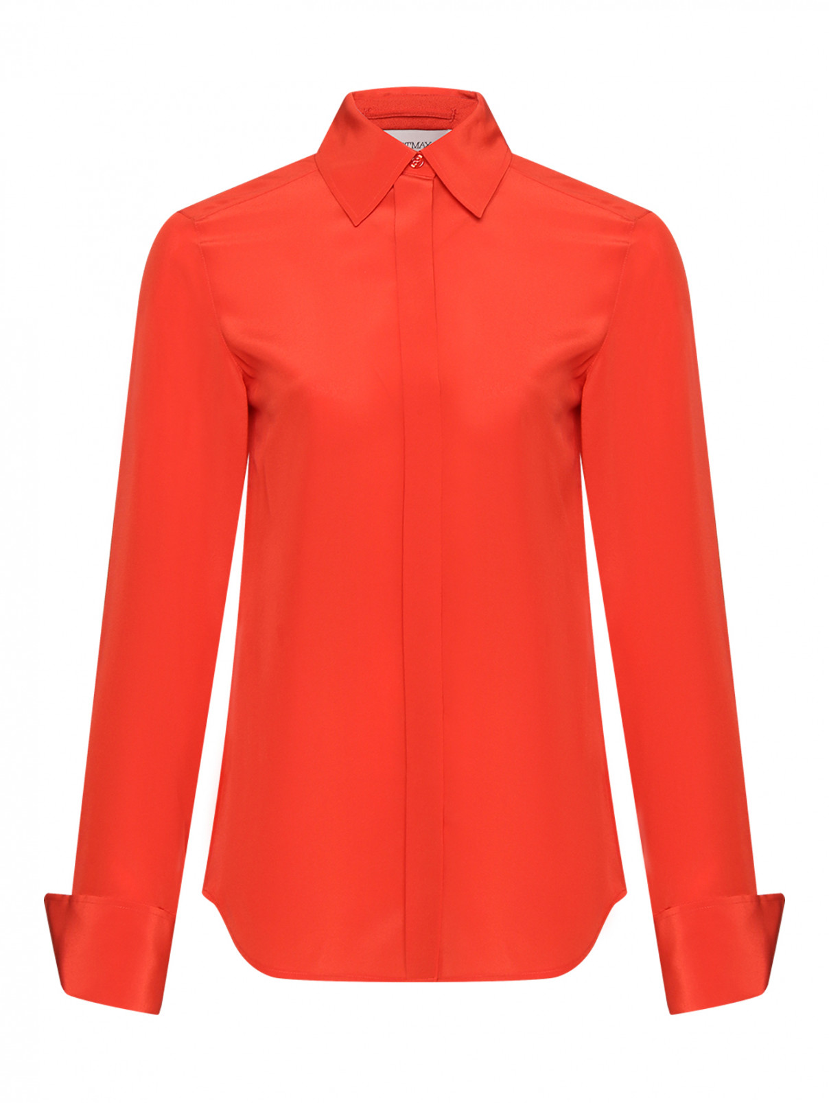 Блуза из шелка Sportmax  –  Общий вид  – Цвет:  Красный