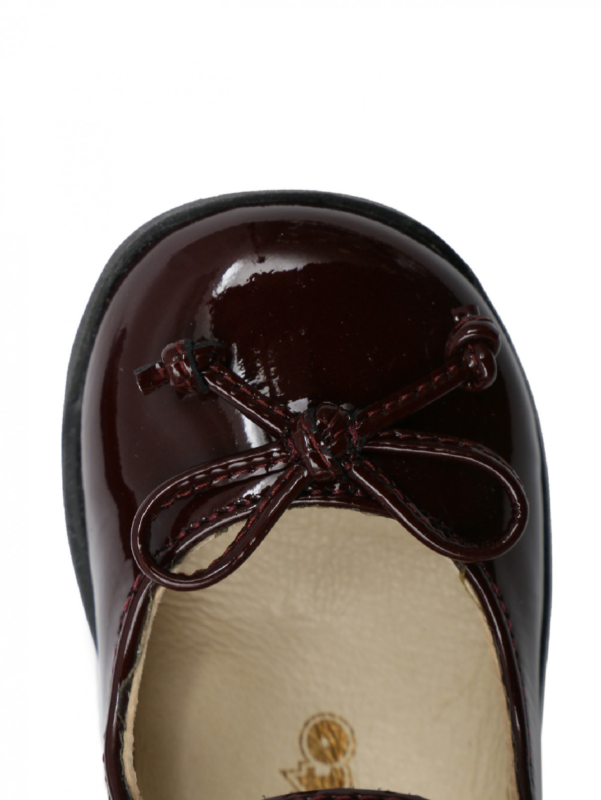 Туфли лаковые на липучке FALCOTTO  –  Обтравка3  – Цвет:  Красный