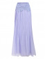 Плиссированная юбка из шелка с отделкой из кружева Alberta Ferretti  –  Общий вид