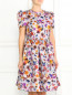 Платье с пышной юбкой и цветочным узором Kira Plastinina  –  Модель Верх-Низ