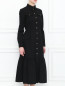 Платье из хлопка с воланом Alberta Ferretti  –  МодельВерхНиз