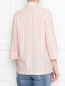 Рубашка из хлопка с узором "полоска" Marina Rinaldi  –  МодельВерхНиз1