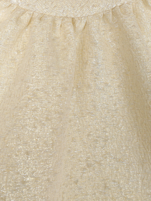 Платье из шелка с короткими рукавами - Деталь