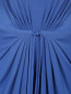 Платье-миди из смешанного шелка с драпировкой и круглым вырезом Alberta Ferretti  –  Деталь