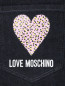Джинсы из темно-синего денима Love Moschino  –  Деталь