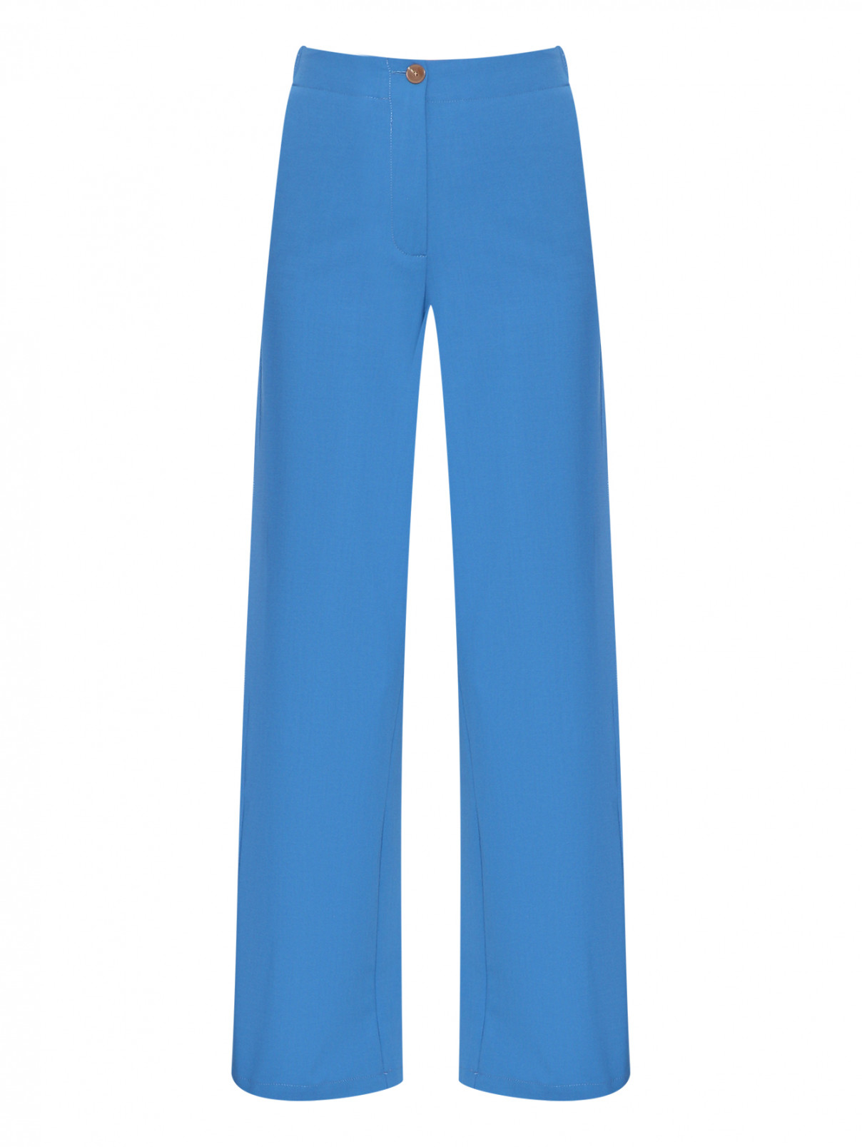 Брюки из шерсти с карманами Alysi  –  Общий вид  – Цвет:  Синий