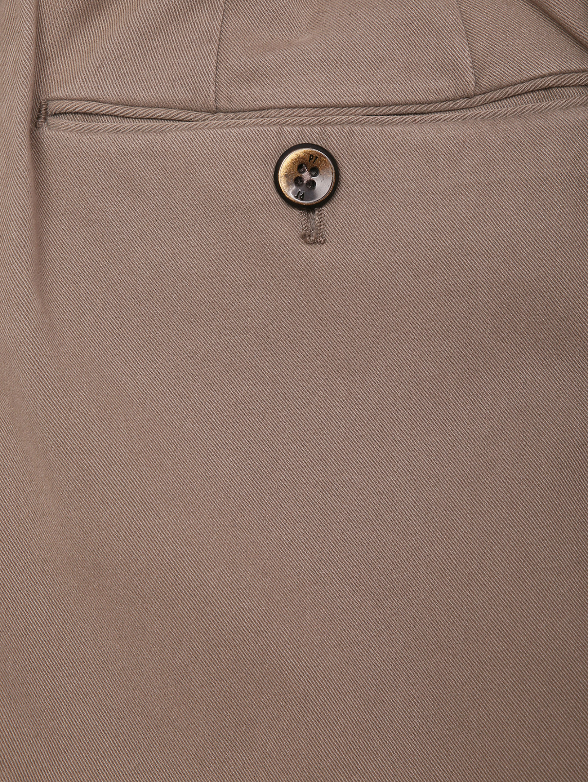 Брюки прямого кроя с карманами PT Torino  –  Деталь  – Цвет:  Бежевый