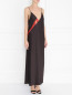 Платье из шелка с декором DKNY  –  Модель Верх-Низ