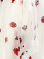 Полупрозрачная блуза из шелка с принтом Giamba  –  Деталь