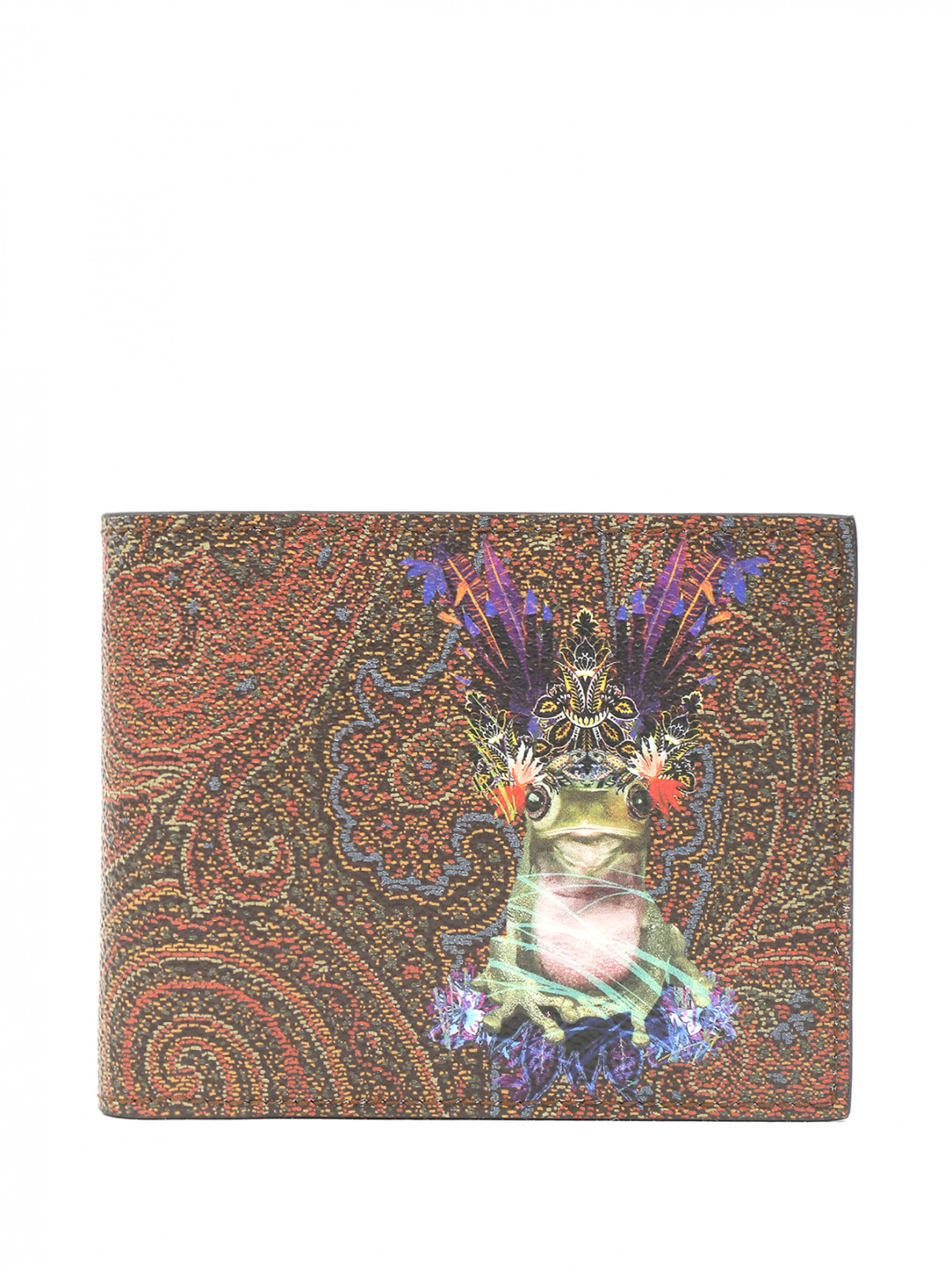 Кошелек с узором Etro  –  Общий вид  – Цвет:  Узор