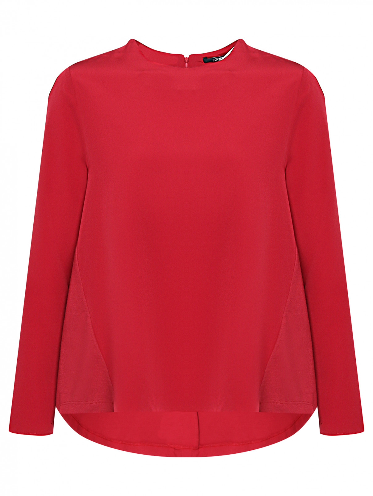 Комбинированная блуза свободного кроя Joop  –  Общий вид  – Цвет:  Красный