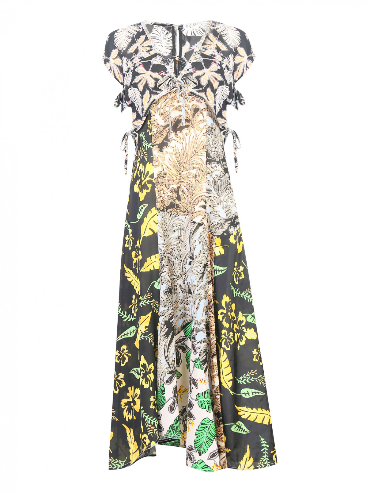Платье-миди из шелка с узором 3.1 Phillip Lim  –  Общий вид  – Цвет:  Узор