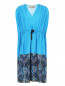 Платье свободного кроя из шелка с узором на подоле Paul Smith  –  Общий вид
