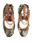 Туфли на устойчивом каблуке декорированные пайетками Rochas  –  Обтравка4