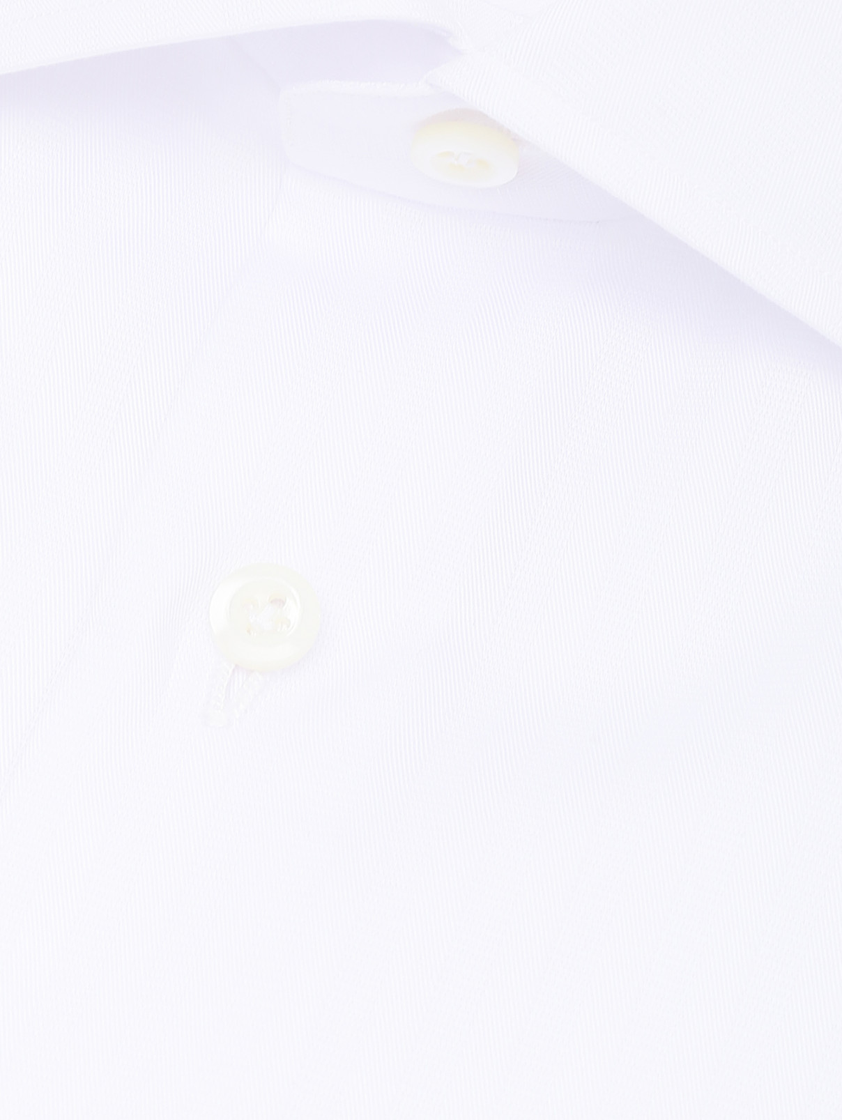 Рубашка из хлопка с узором "полоска" Giampaolo  –  Деталь  – Цвет:  Белый