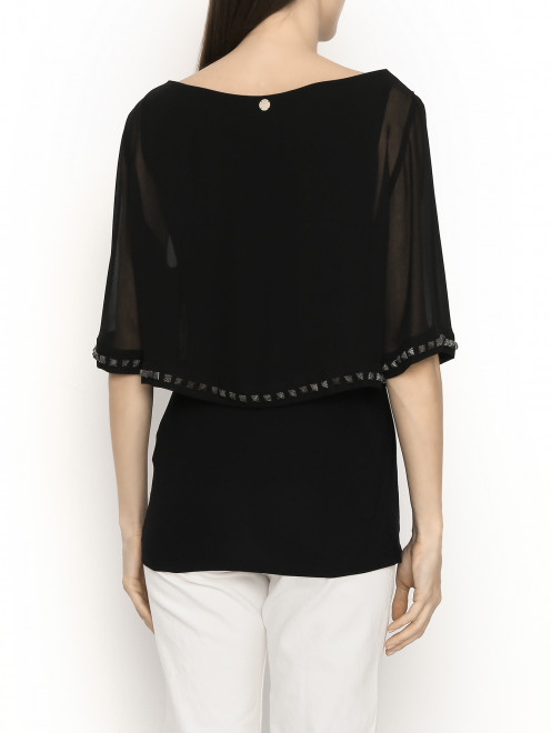 Комбинированная блуза Versace Collection - МодельВерхНиз1