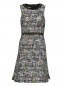 Платье из фактурной ткани без рукавов Moschino Boutique  –  Общий вид
