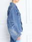 Куртка из денима с широкими рукавами Erika Cavallini  –  Модель Верх-Низ2