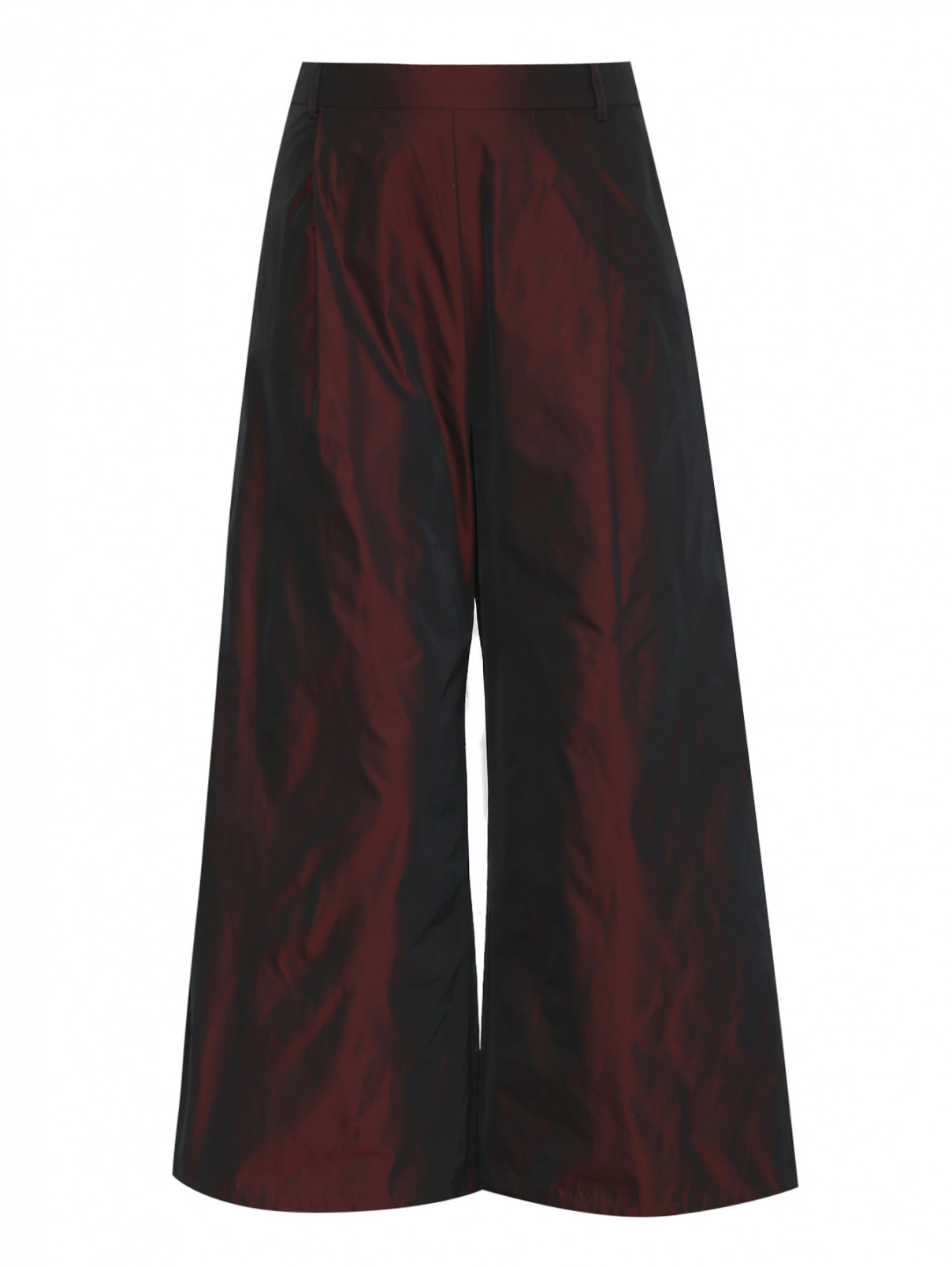 Брюки свободного кроя с карманами Max&Co  –  Общий вид  – Цвет:  Красный