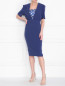 Платье однотонное с коротким рукавом Moschino Boutique  –  МодельОбщийВид