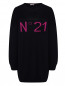 Трикотажное платье с логотипом N21  –  Общий вид